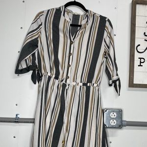 Hint of Blush Stripped Dress